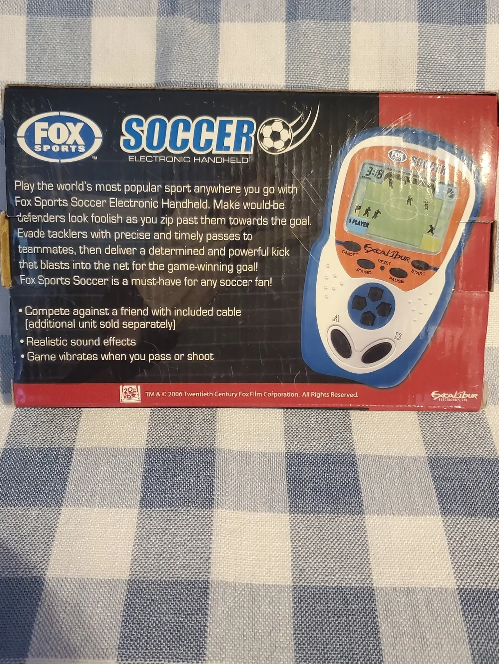 20th Century FOX 2006 Sports Soccer Electronic Handheld - Blue/White/Orange